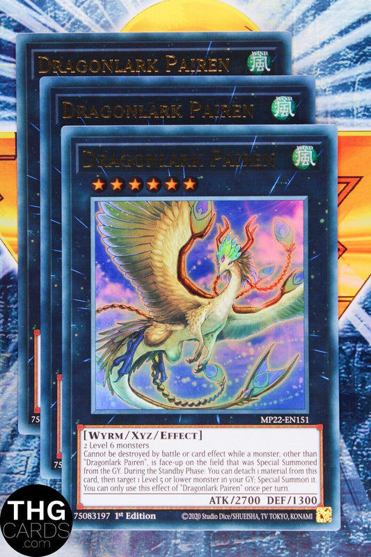 Dragonlark Pairen MP22-EN151 1st Edition Ultra Rare Yugioh Card Playset