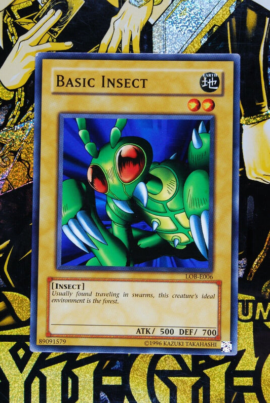 Basic Insect LOB-E006 Common Yugioh Card