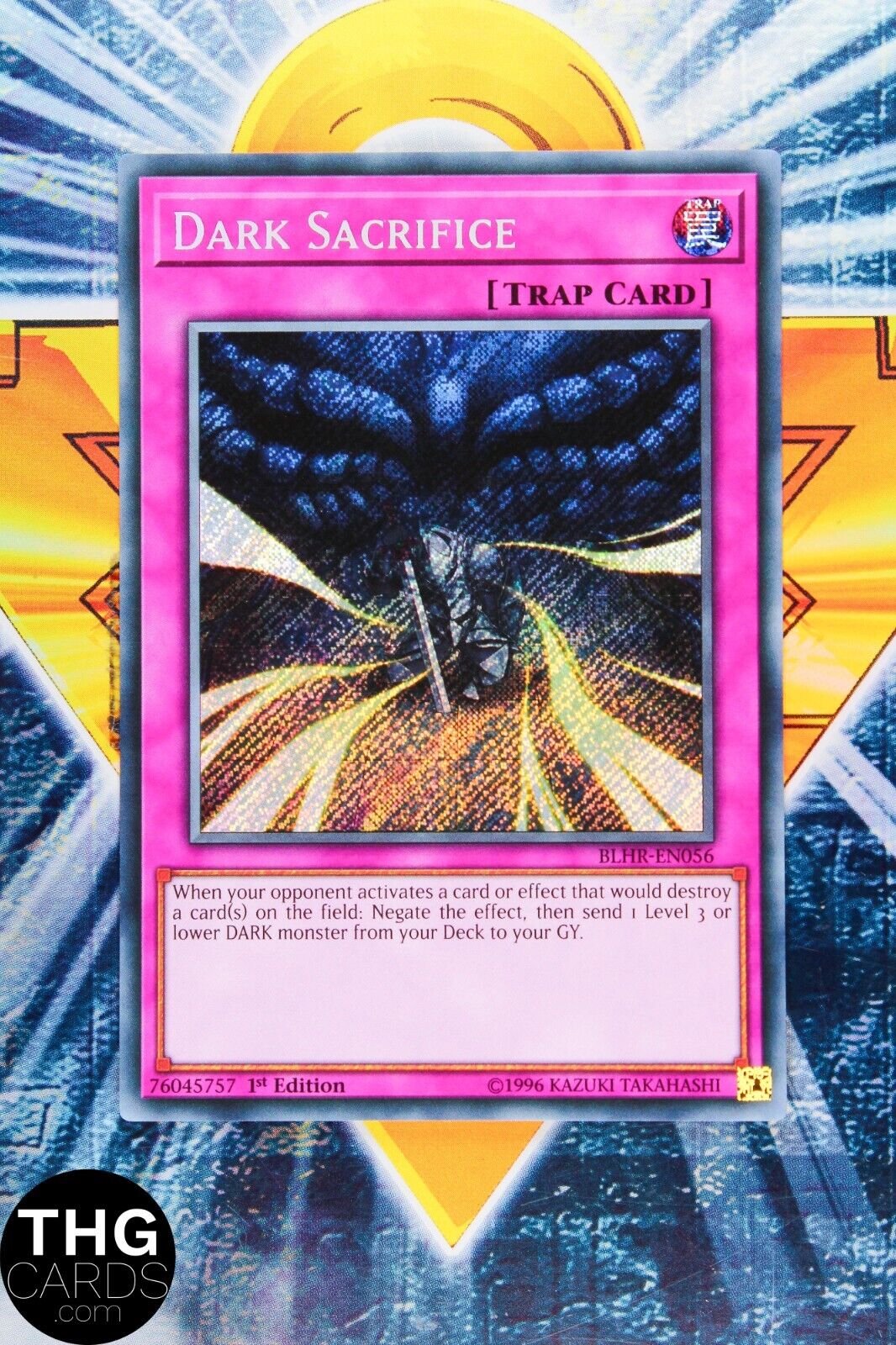 Dark Sacrifice BLHR-EN056 1st Edition Secret Rare Yugioh Card