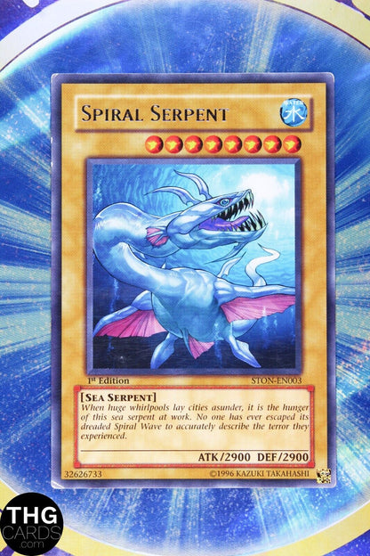 Spiral Serpent STON-EN003 1st Edition Rare Yugioh Card