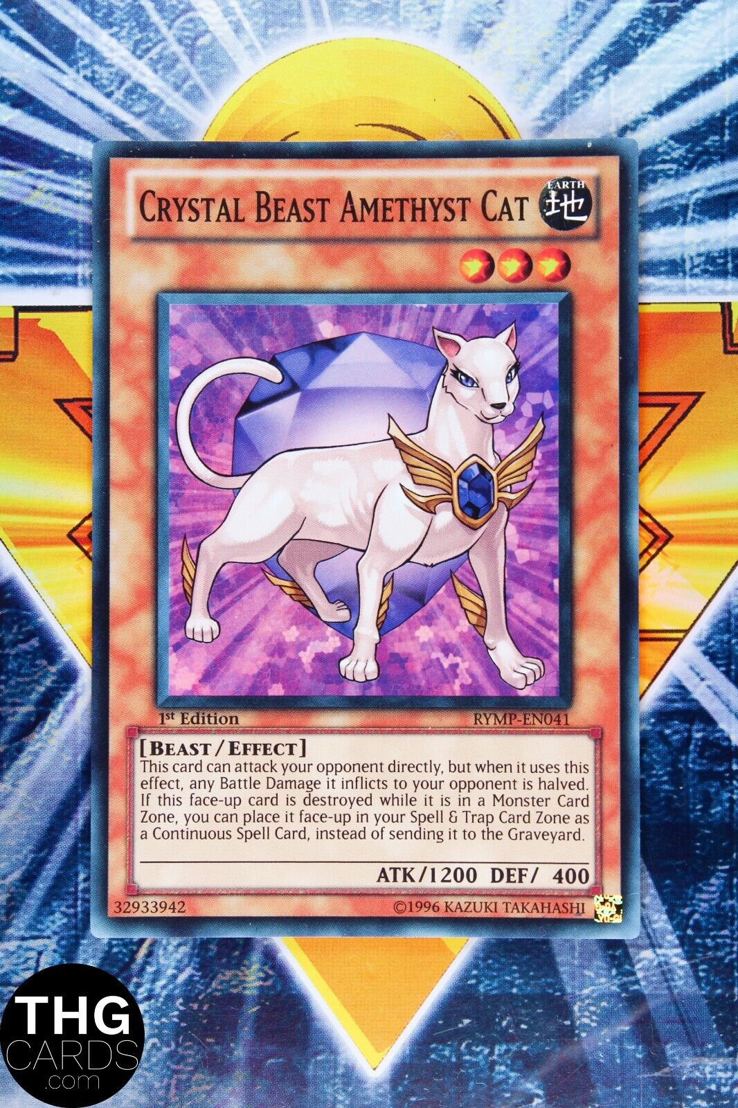 Crystal Beast Amethyst Cat RYMP-EN041 1st Edition Super Rare Yugioh Card