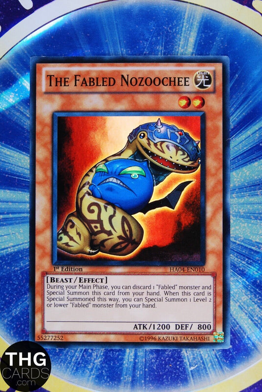 The Fabled Nozoochee HA04-EN010 1st Edition Super Rare Yugioh Card