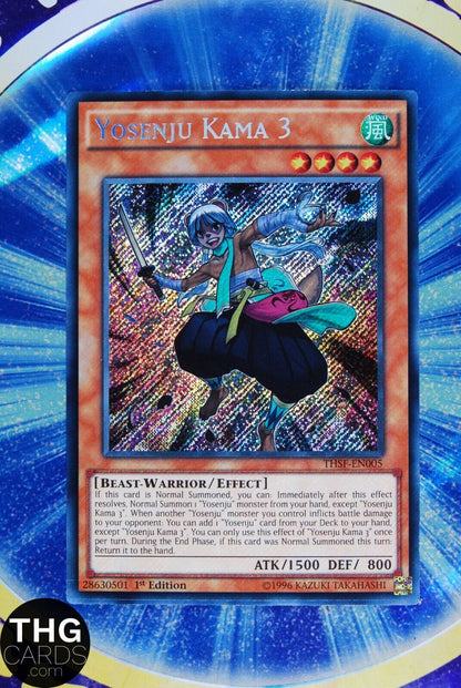 Yosenju Kama III THSF-EN005 1st Edition Secret Rare Yugioh Card