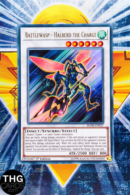 Battlewasp - Halberd the Charge BLHR-EN037 1st Edition Ultra Rare Yugioh Card