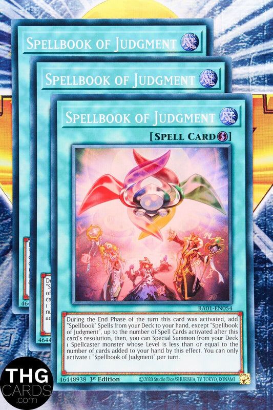 Spellbook of Judgment RA01-EN054 1st Edition Super Rare Yugioh Card Playset