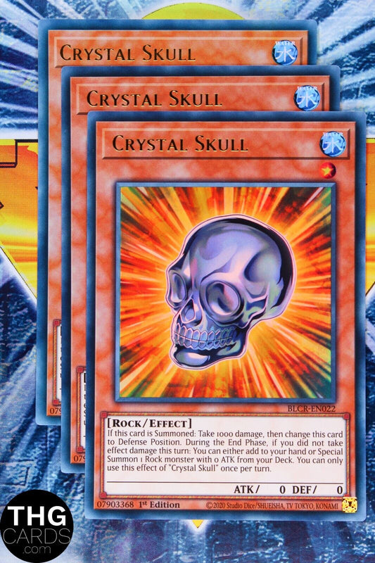 Crystal Skull BLCR-EN022 1st Edition Ultra Rare Yugioh Playset