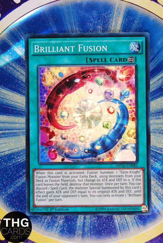 Brilliant Fusion MP16-EN082 1st Edition Super Rare Yugioh Card