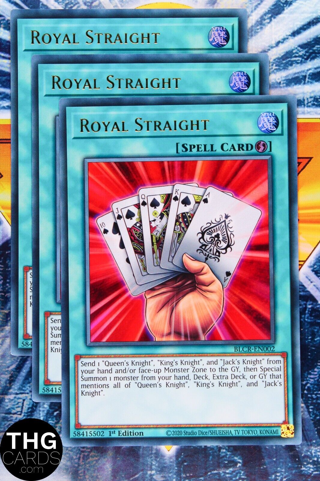 Royal Straight BLCR-EN002 1st Ultra Rare Yugioh Card Playset