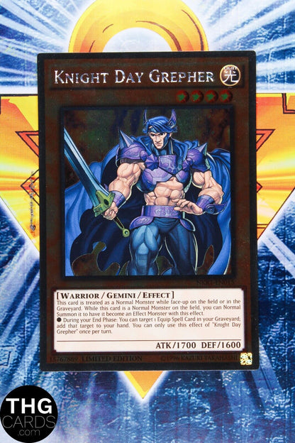 Knight Day Grepher NKRT-EN015 Platinum Ultra Rare Yugioh Card