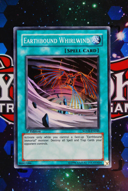 Earthbound Whirlwind SOVR-EN046 1st Edition Super Rare Yugioh Card