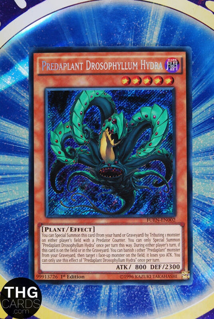 Predaplant Drosophyllum Hydra FUEN-EN002 1st Edition Secret Rare Yugioh Card