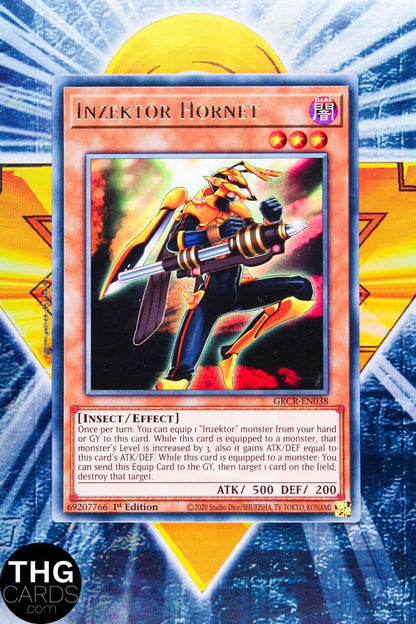 Inzektor Hornet GRCR-EN038 1st Edition Rare Yugioh Card