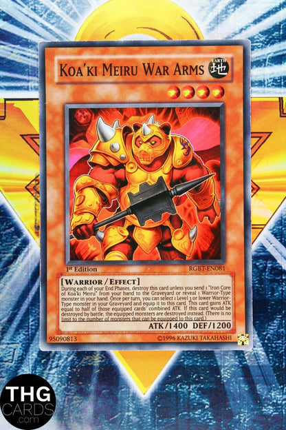 Koa'ki Meiru War Arms RGBT-EN081 Super Rare Yugioh Card Playset