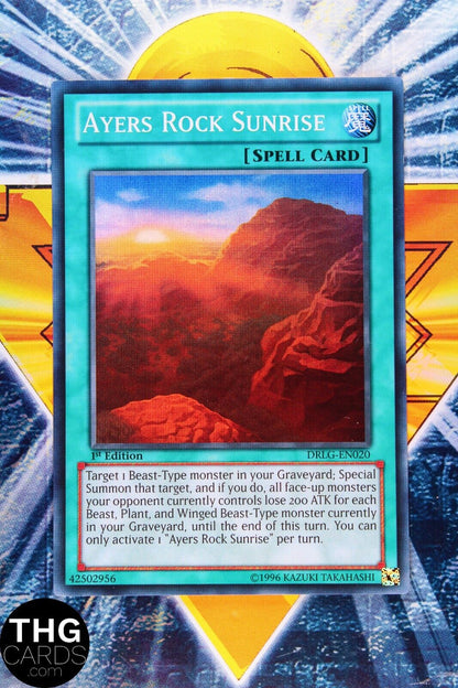 Ayers Rock Sunrise DRLG-EN020 1st Edition Super Rare Yugioh Card