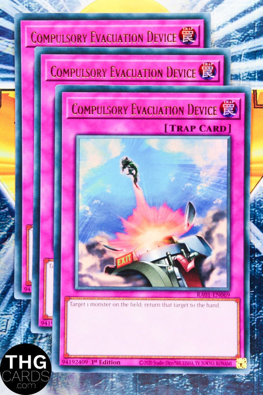 Compulsory Evacuation Device RA01-EN069 1st Ed Ultra Rare Yugioh Card Playset