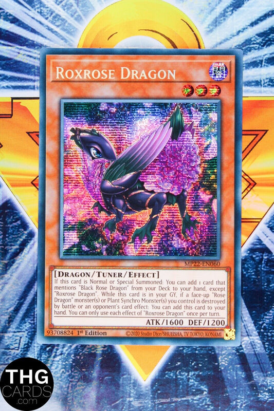 Roxrose Dragon MP22-EN060 1st Edition Secret Rare Yugioh Card