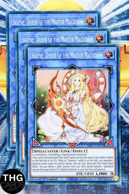 Selene, Queen of the Master Magicians RA01-EN047 Super Rare Yugioh Card Playset