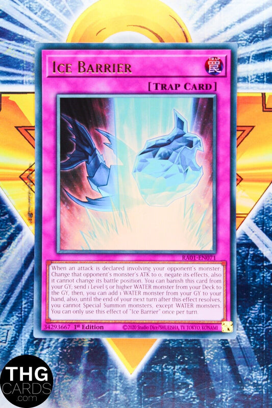 Ice Barrier RA01-EN071 1st Edition Ultra Rare Yugioh Card