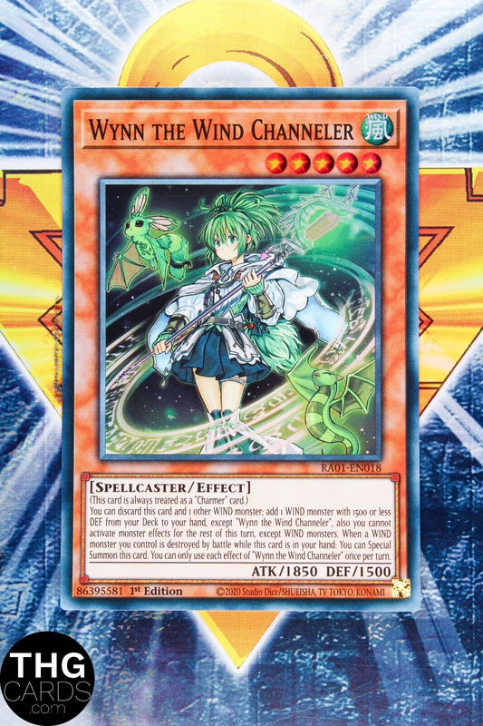 Wynn the Wind Channeler RA01-EN018 1st Edition Super Rare Yugioh Card