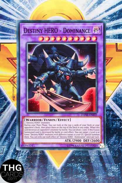 Destiny HERO - Dominance DANE-EN031 1st Edition Super Rare Yugioh Card