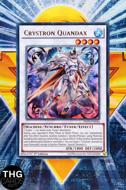 Crystron Quandax INOV-EN044 1st Edition Ultra Rare Yugioh Card