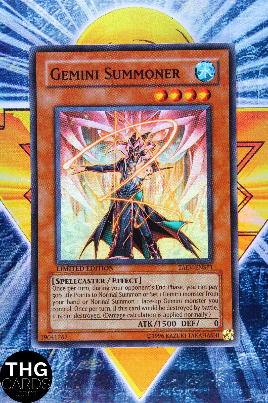 Gemini Summoner TAEV-ENSP1 Limited Edition Super Rare Yugioh Card