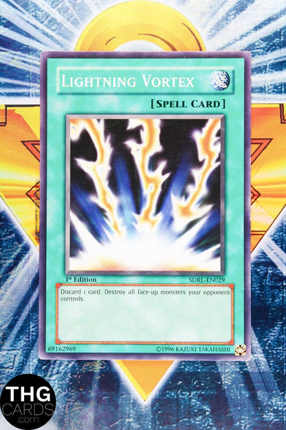 Lightning Vortex SDRL-EN029 1st Edition Common Yugioh Card