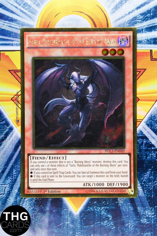 Farfa, Malebranche of the Burning Abyss PGL3-EN049 1st Ed Ultra Rare Yugioh Card