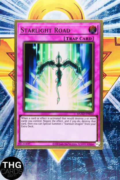 Starlight Road MGED-EN053 1st Edition Premium Gold Rare Yugioh Card