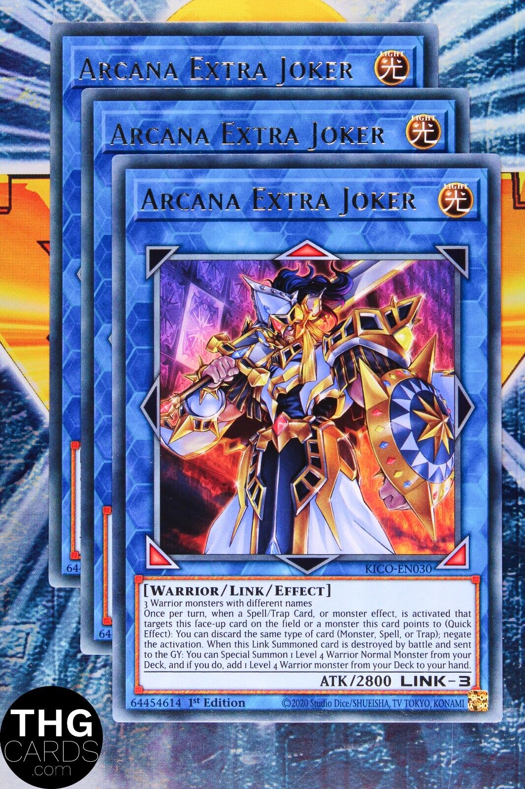 Arcana Extra Joker KICO-EN030 1st Edition Rare Yugioh Card Playset