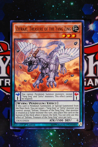 Zefraxi, Treasure of the Yang Zing CROS-EN024 1st Edition Ultra Rare Yugioh Card