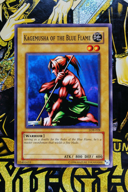 Kagemusha of the Blue Flame LOB-028 Common Yugioh Card NM