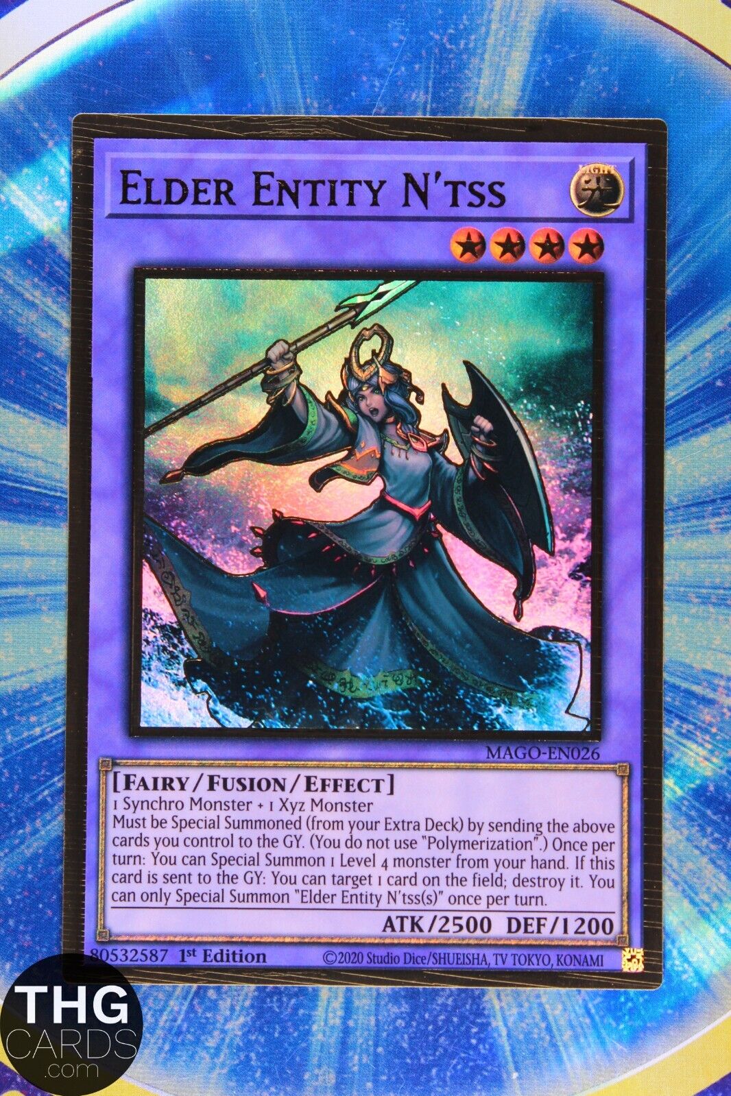 Elder Entity N'tss MAGO-EN026 1st Ed Premium Gold Rare Yugioh Card