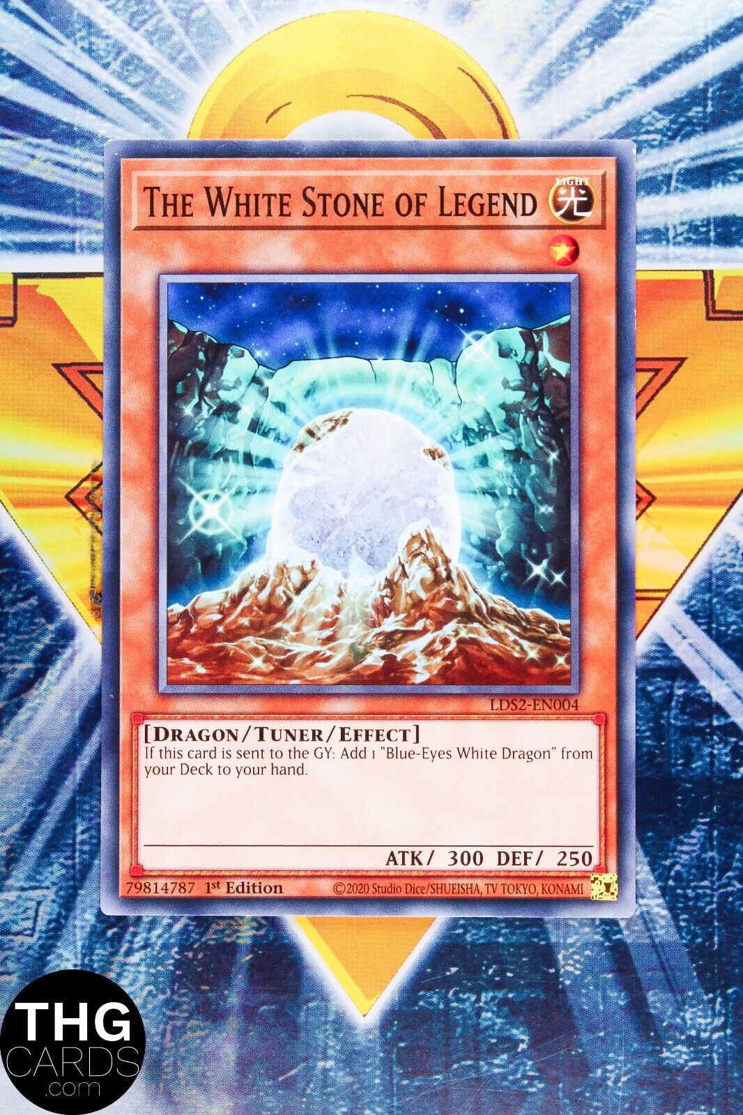 The White Stone Of Legend LDS2-EN004 1st Edition Common Yugioh Card