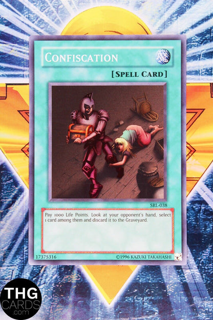 Confiscation SRL-038 Super Rare Yugioh Card