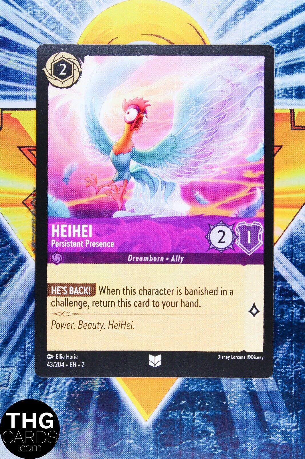 Heihei, Persistent Presence 43/204 Uncommon Lorcana Rise of Floodborn Card