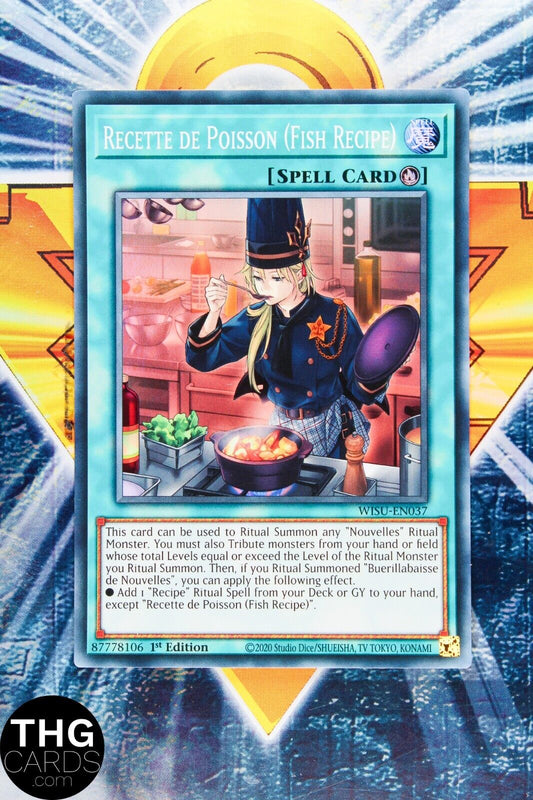 Recette de Poisson (Fish Recipe) WISU-EN037 1st Super Rare Yugioh Card