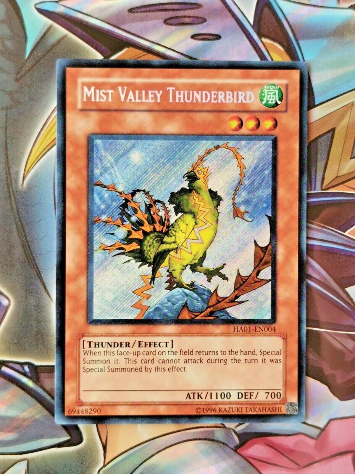 Mist Valley Thunderbird Secret Rare HA01-EN004 Yugioh Card NM Limited Edition