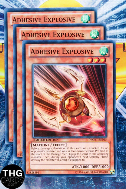 Adhesive Explosive WGRT-EN015 Super Rare Yugioh Card Playset