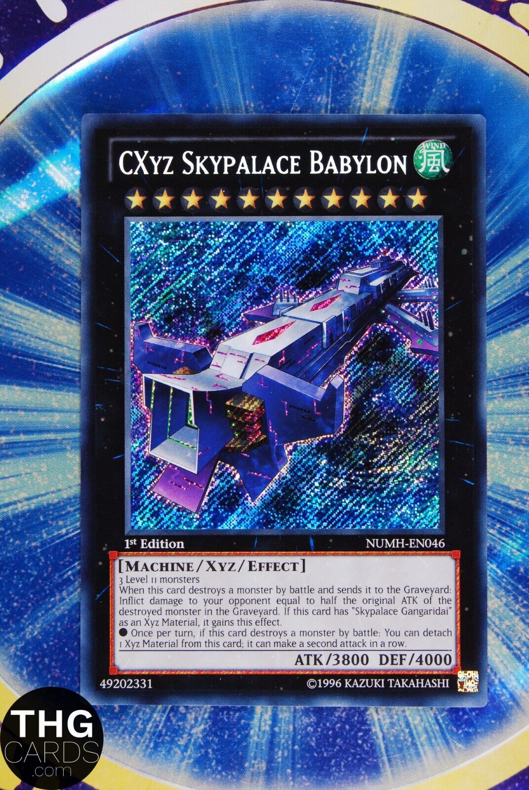 CXYZ Skypalace Babylon NUMH-EN046 1st Edition Secret Rare Yugioh Card