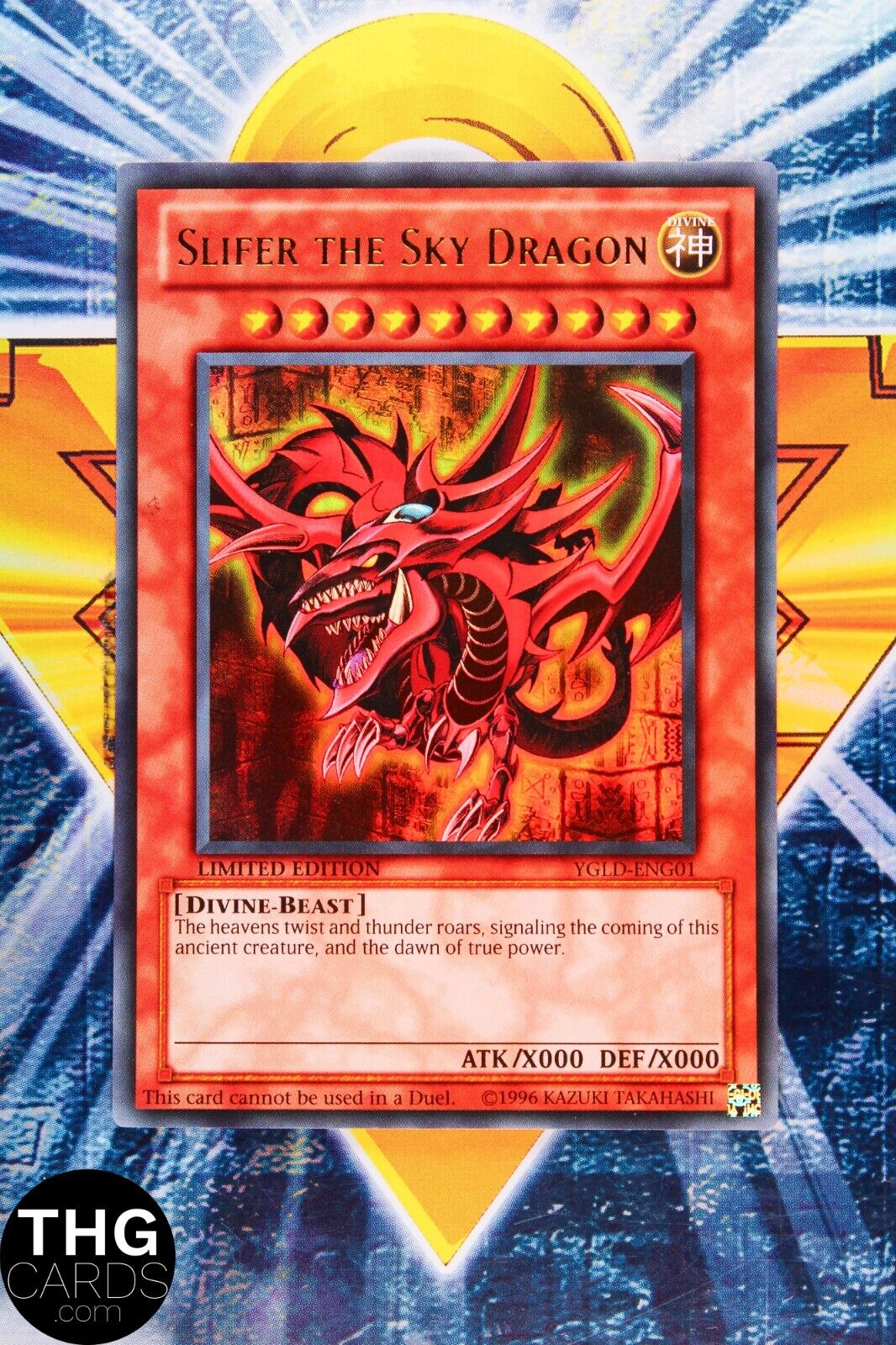 Slifer the Sky Dragon YGLD-ENG01 Limited Edition Ultra Rare Yugioh Card