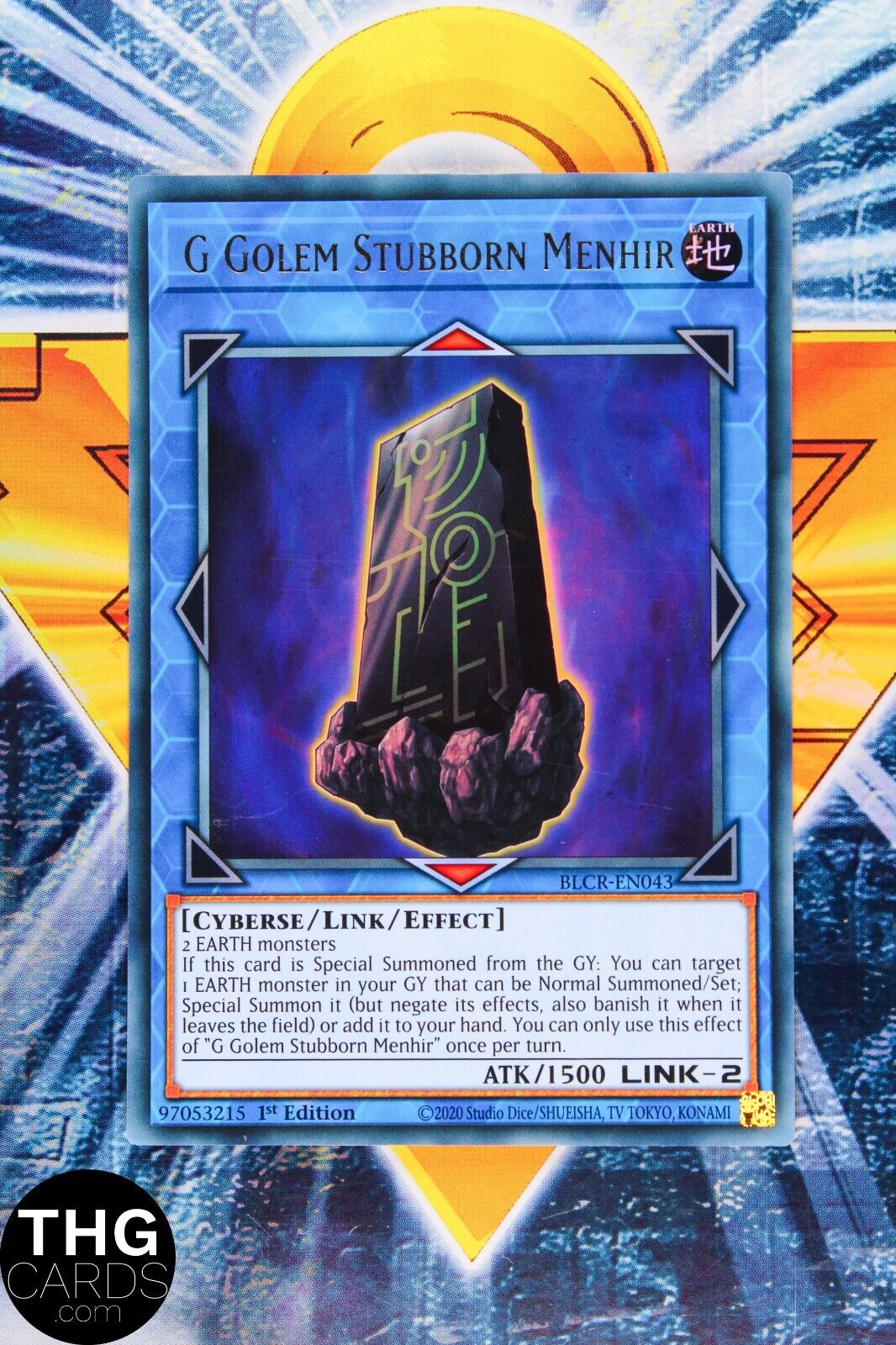 G Golem Stubborn Menhir BLCR-EN043 1st Edition Ultra Rare Yugioh Playset