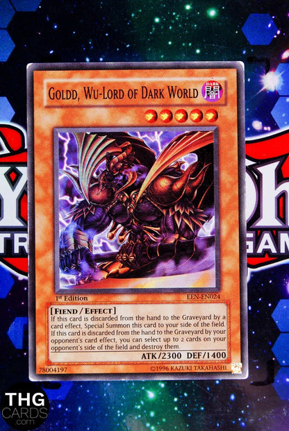 Goldd, Wu-Lord of Dark World EEN-EN024 1st Edition Super Rare Yugioh Card