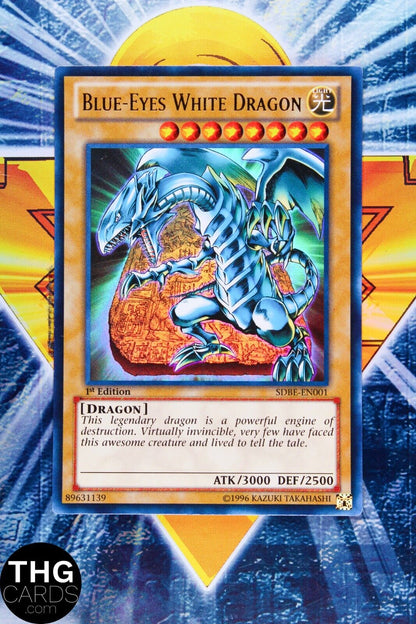 Blue-Eyes White Dragon SDBE-EN001 1st Edition Ultra Rare Yugioh Card