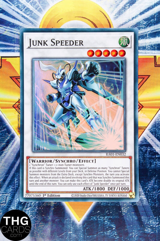 Junk Speeder RA01-EN032 1st Edition Super Rare Yugioh Card