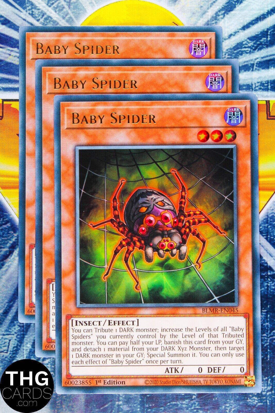 Baby Spider BLMR-EN045 1st Edition Ultra Rare Yugioh Card Playset