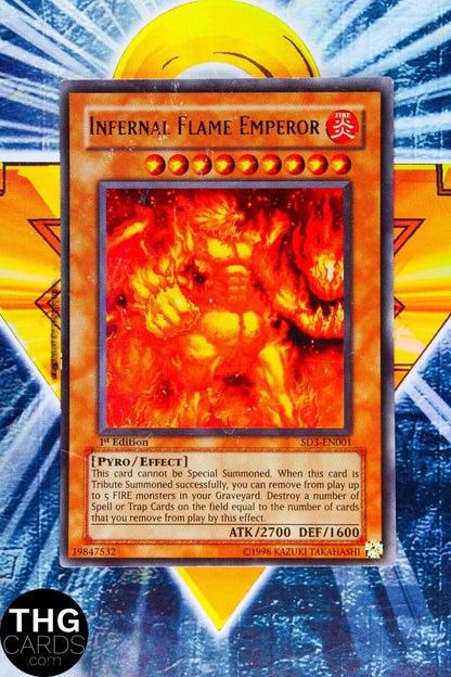 Infernal Flame Emperor SD3-EN001 1st Edition Ultra Rare Yugioh Card 9