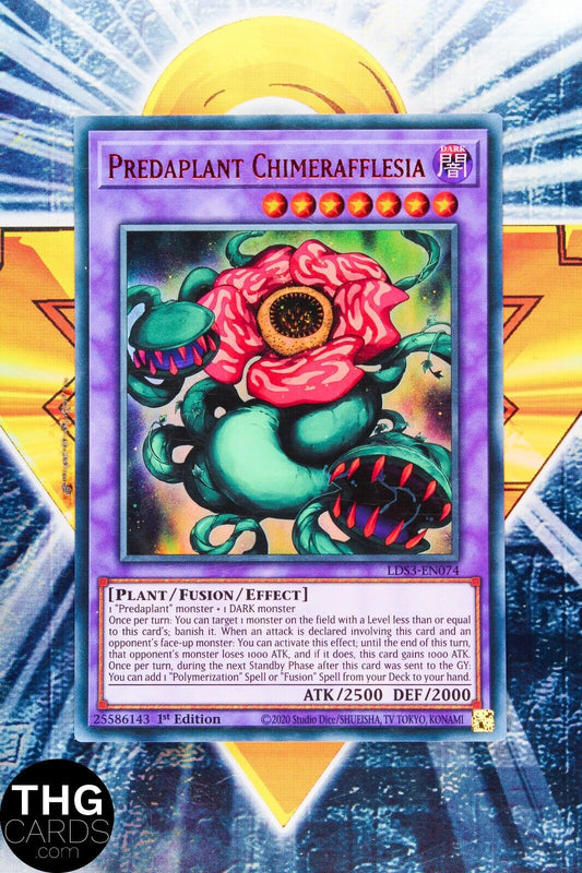 Predaplant Chimerafflesia LDS3-EN074 1st Edition Red Ultra Rare Yugioh Card