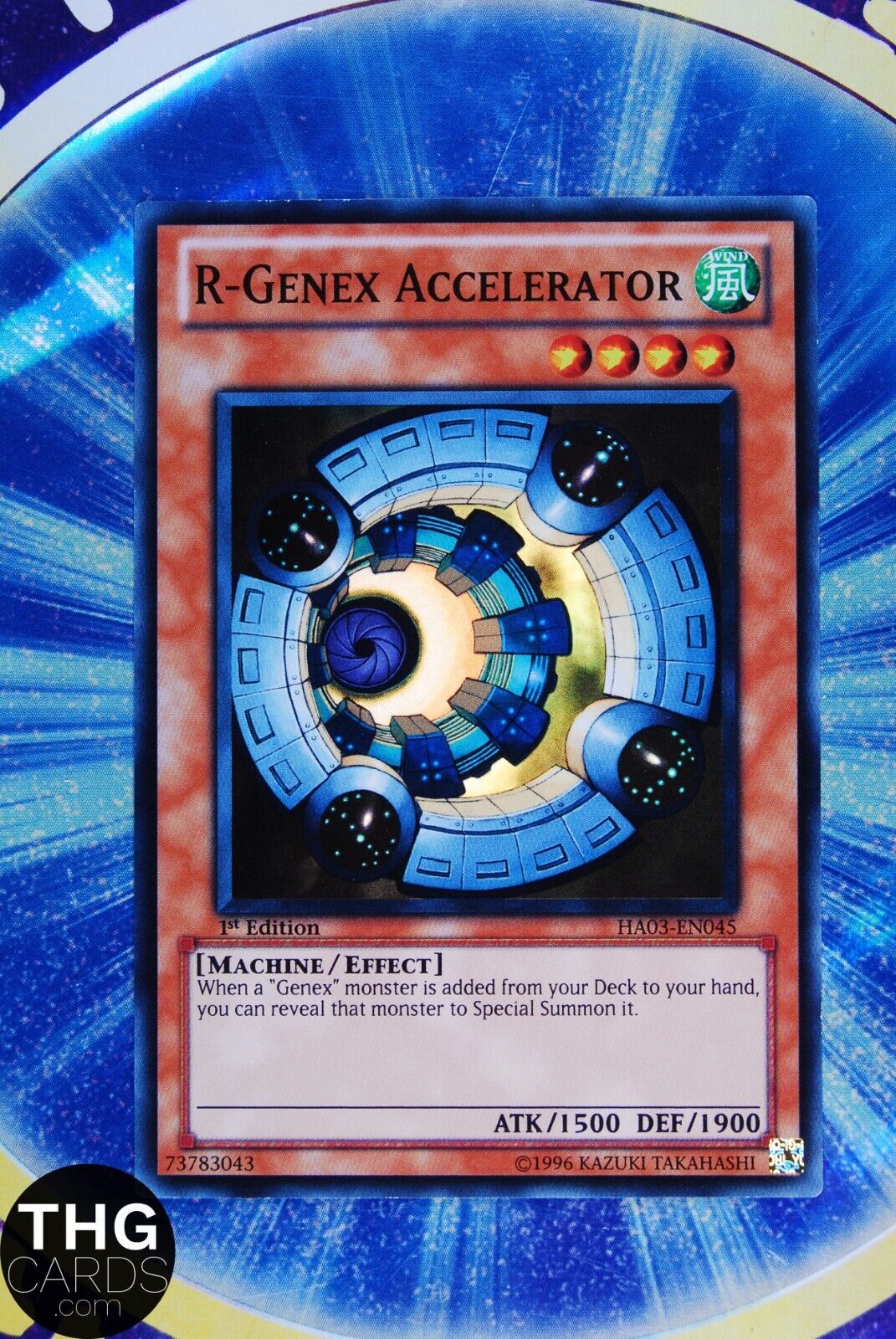 R-Genex Accelerator HA03-EN045 1st Edition Super Rare Yugioh Card