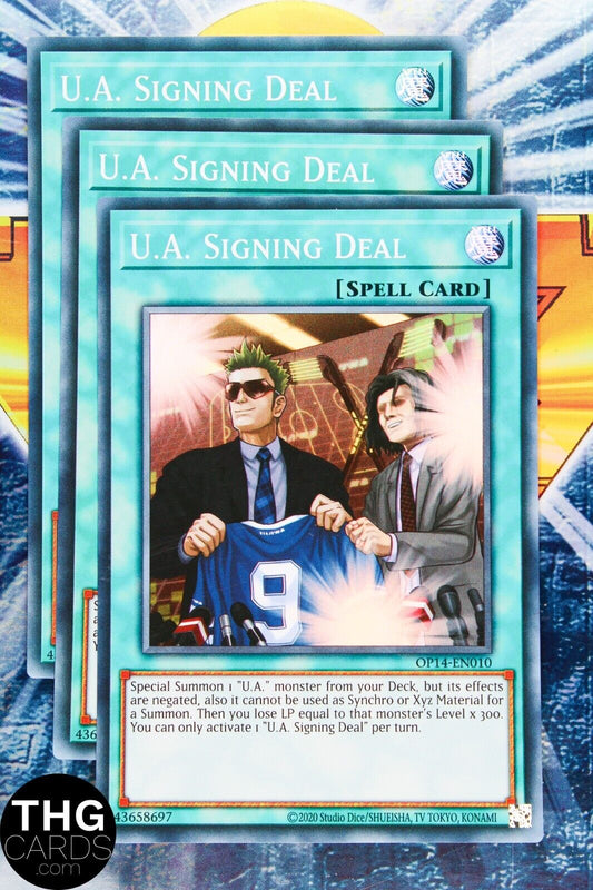 U.A Signing Deal OP14-EN010 Super RareYugioh Card Playset